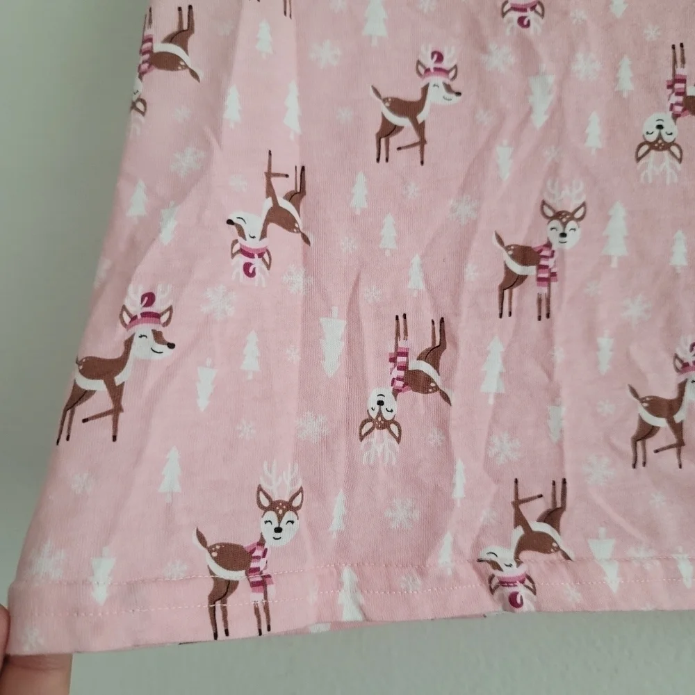 The Children's Place 5T Deer Pinafore Dress‎ & Matching Long Sleeve Shirt
